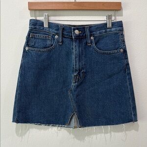Madewell Reid Denim A-line Skirt